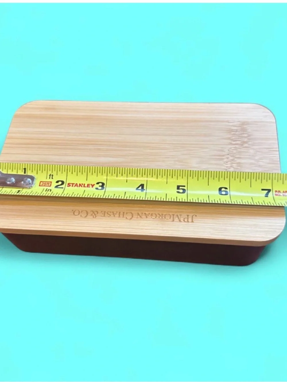 NEW Rare J.P. Morgan Chase Bamboo Bento Lunch Box w/ Utensils – Never Used